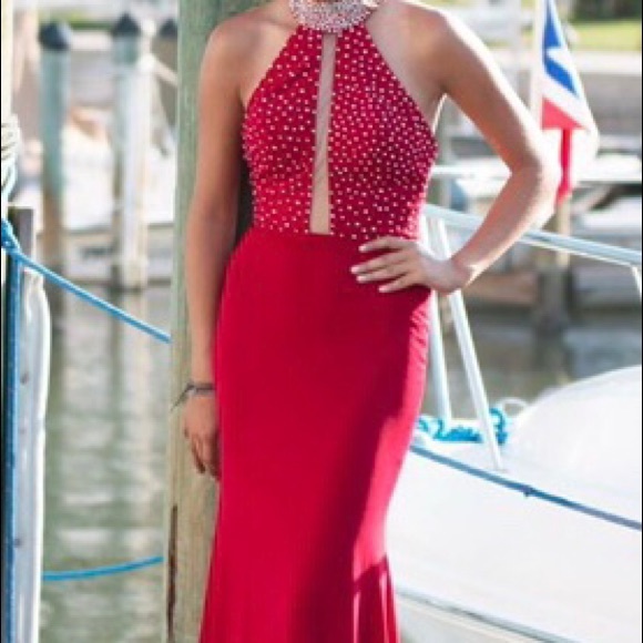 JVN by Jovani Red dress - Picture 3 of 5